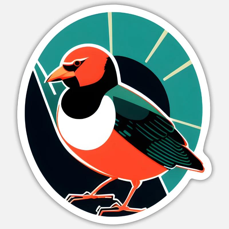 Vogel Sticker Sticker Größe S (10 x 10 cm)