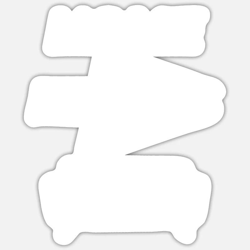 HOME MODUS - Sticker Größe S (10 x 10 cm) - Mattweiß