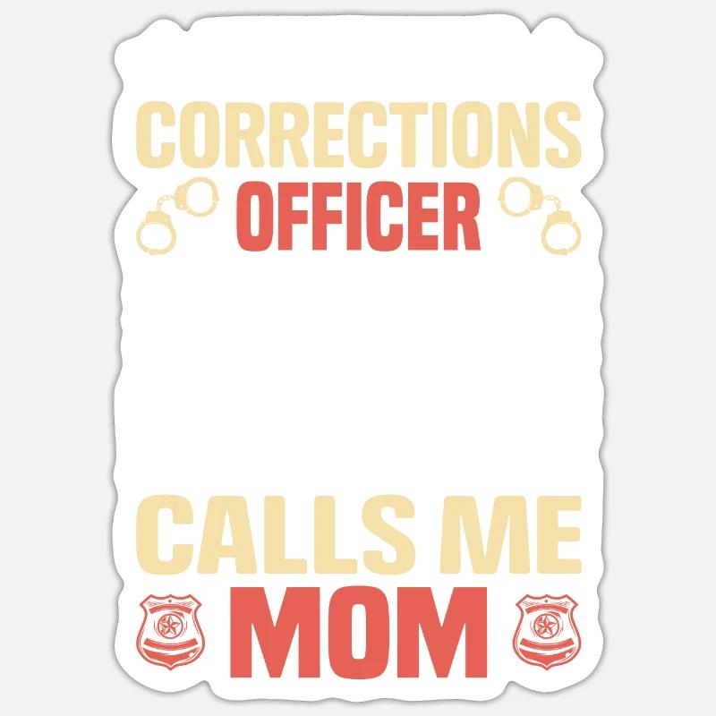 Mon agent correctionnel préféré Prison Sticker taille S (10 x 10 cm)