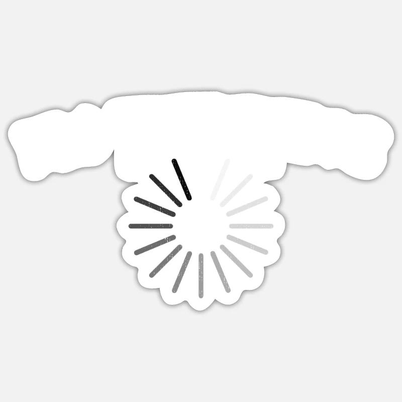 Computerfreak Ich denke lustiger Programmierer Programmierer Sticker Größe S (10 x 10 cm)