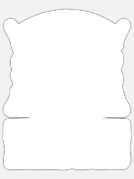 Rohrleitungsbauer Witzig - Sticker Größe S (10 x 10 cm) - Mattweiß