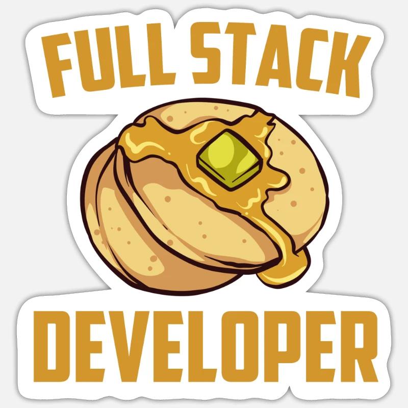Développeur Full Stack - Programmeur en science du codage Sticker taille S (10 x 10 cm)