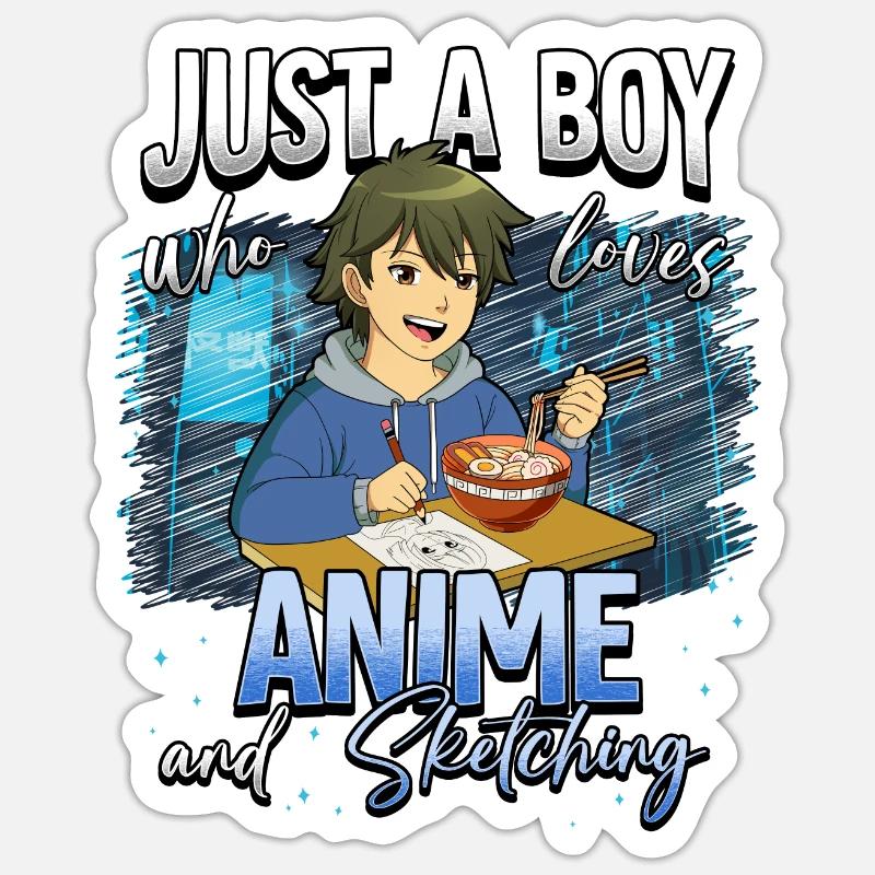Anime Otaku Weeb Sticker size S (10 x 10 cm)