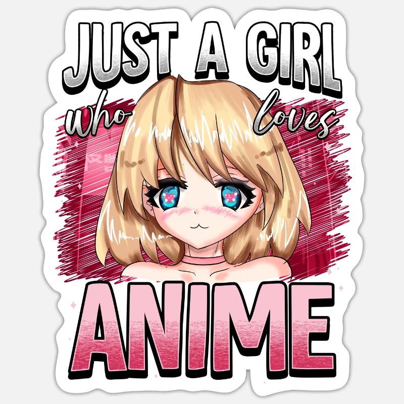 Anime Otaku Weeb Sticker size S (10 x 10 cm)