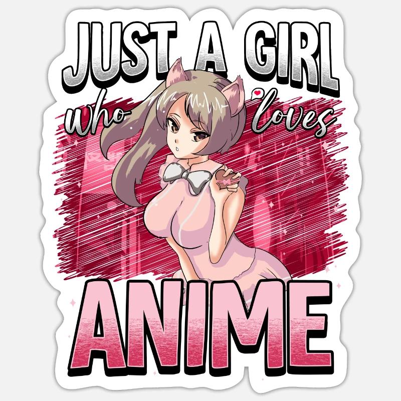 Anime Otaku Weeb Sticker size S (10 x 10 cm)