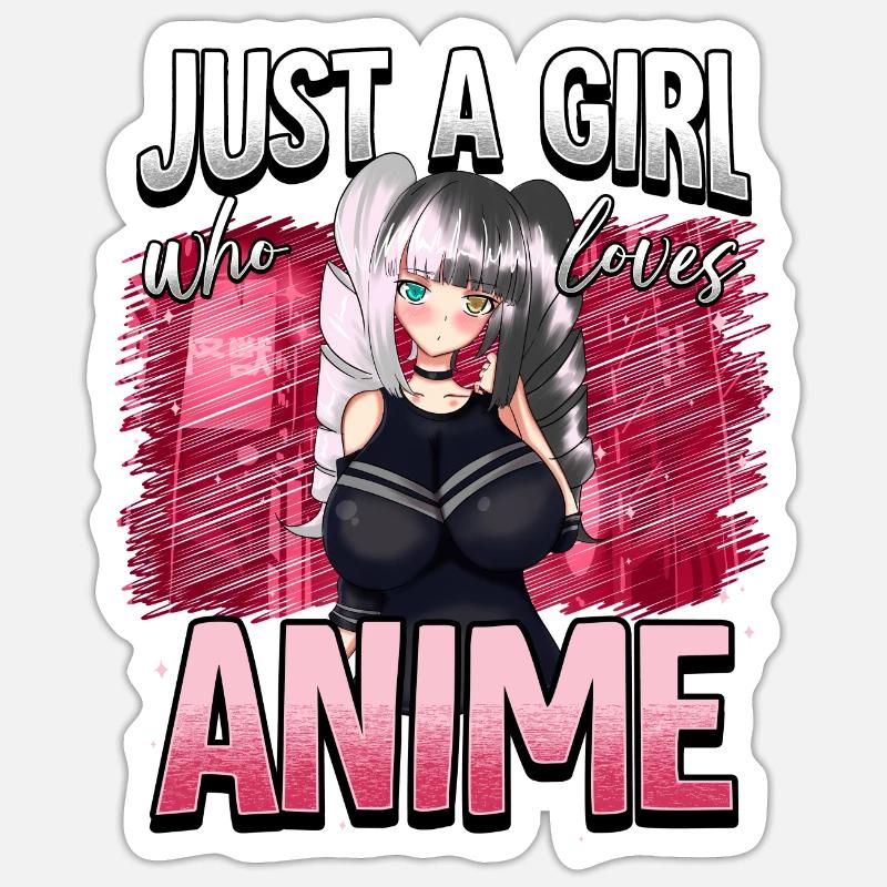 Anime Otaku Weeb Sticker size S (10 x 10 cm)