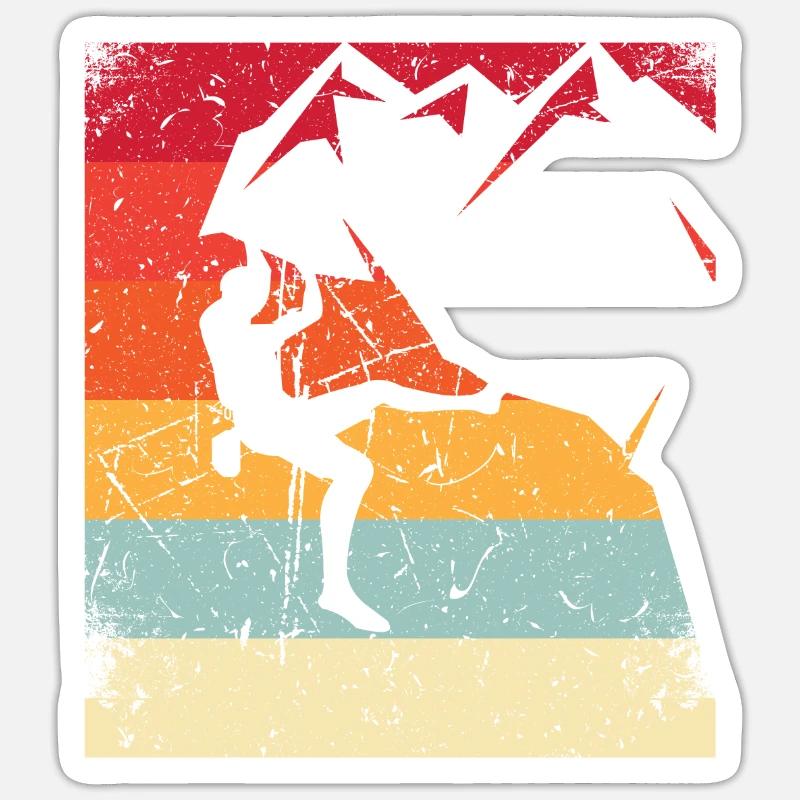 Escalade de bloc Escalade libre Escalade Sticker taille S (10 x 10 cm)