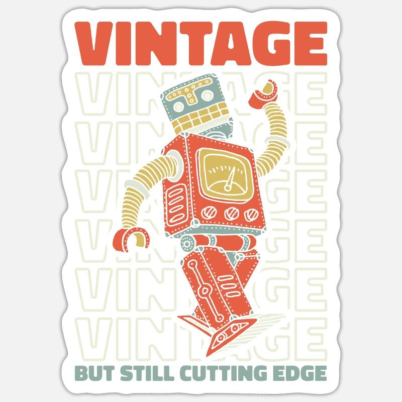 Robotics Ai Robot - Sticker size S (10 x 10 cm) - white matte