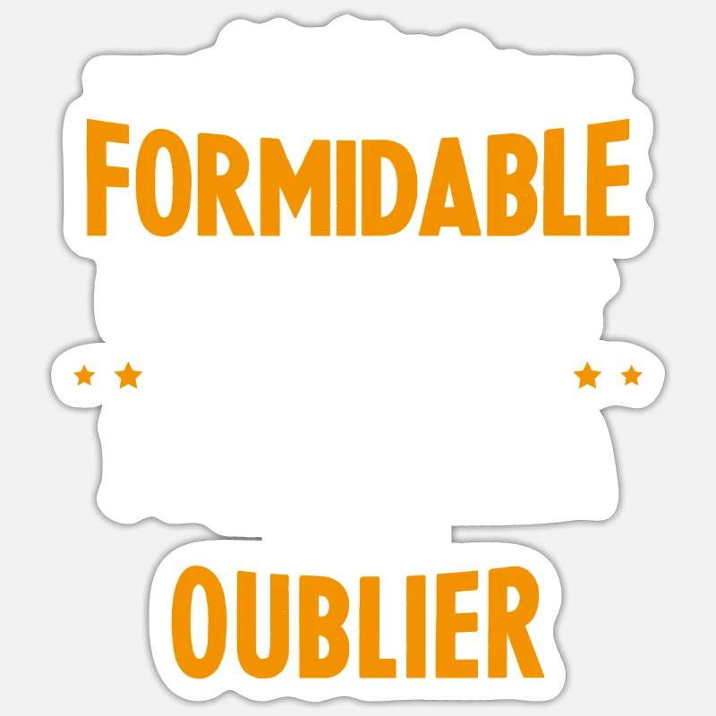 Maître Formidable Idée Cadeau Maître D'école - Sticker taille S (10 x 10 cm) - blanc mat