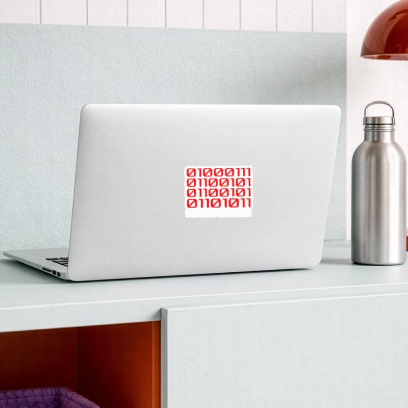Funny Developer Binary Code Programmer Developer Sticker size S (10 x 10 cm)