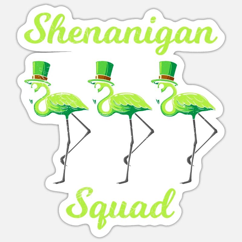Shenanigans Squad St Patrick's Day - Sticker size S (10 x 10 cm) - white matte