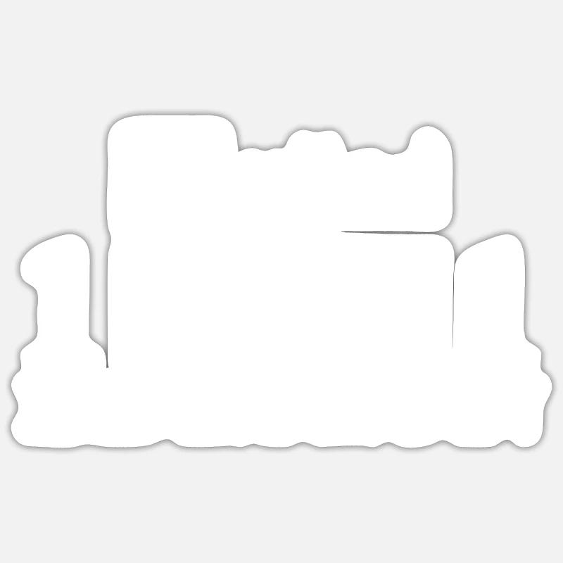 Édition limitée 1991 - Sticker taille S (10 x 10 cm) - blanc mat