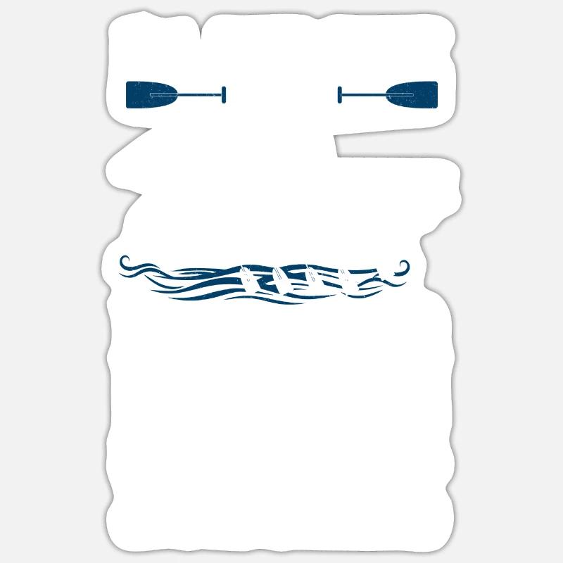 Wikinger nordisch Drachenboot - Sticker Größe S (10 x 10 cm) - Mattweiß