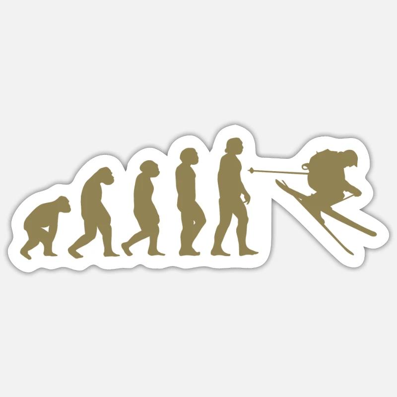 T-shirt Ski Evolution Sticker taille S (10 x 10 cm)