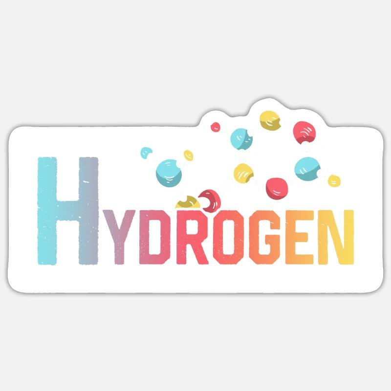 Hydrogen Energy Hydrogen Element Sticker size S (10 x 10 cm)