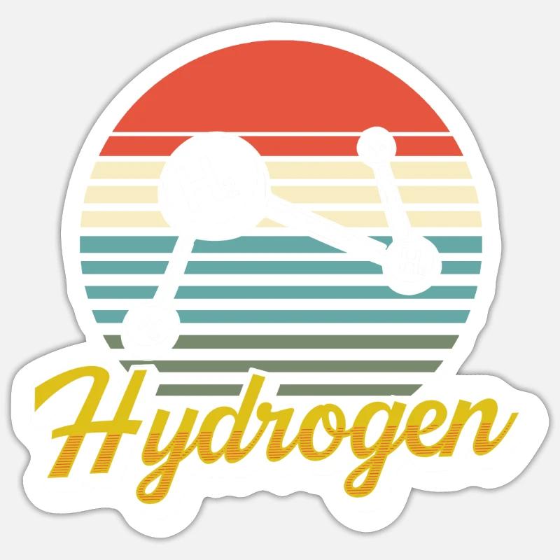 Hydrogen Element Energy Hydrogen Sticker size S (10 x 10 cm)