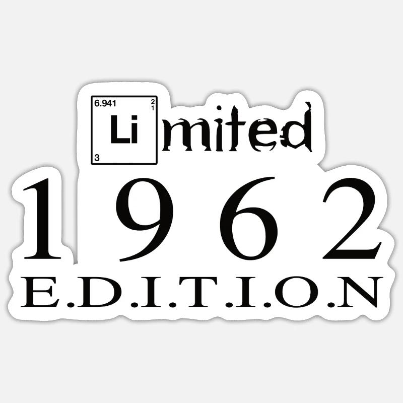 Édition limitée 1962 - Sticker taille S (10 x 10 cm) - blanc mat
