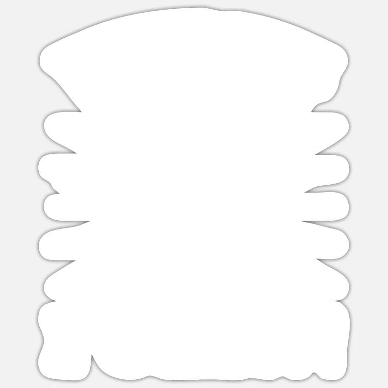 Chariot élévateur - Sticker taille S (10 x 10 cm) - blanc mat
