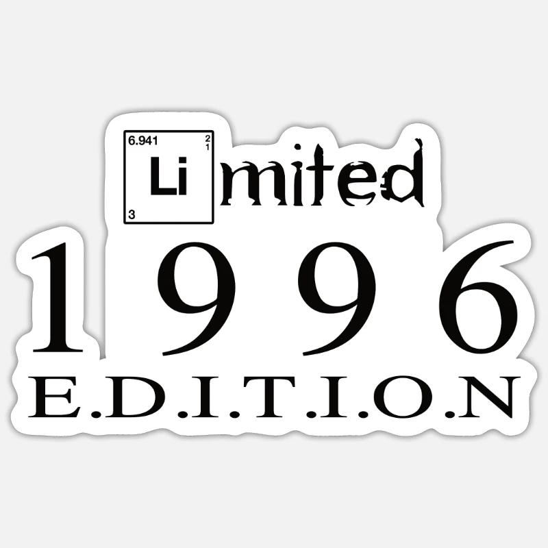 Édition limitée 1996 - Sticker taille S (10 x 10 cm) - blanc mat
