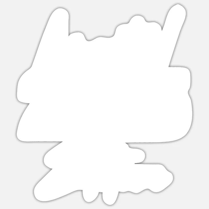 Édition limitée 2005 - Sticker taille S (10 x 10 cm) - blanc mat