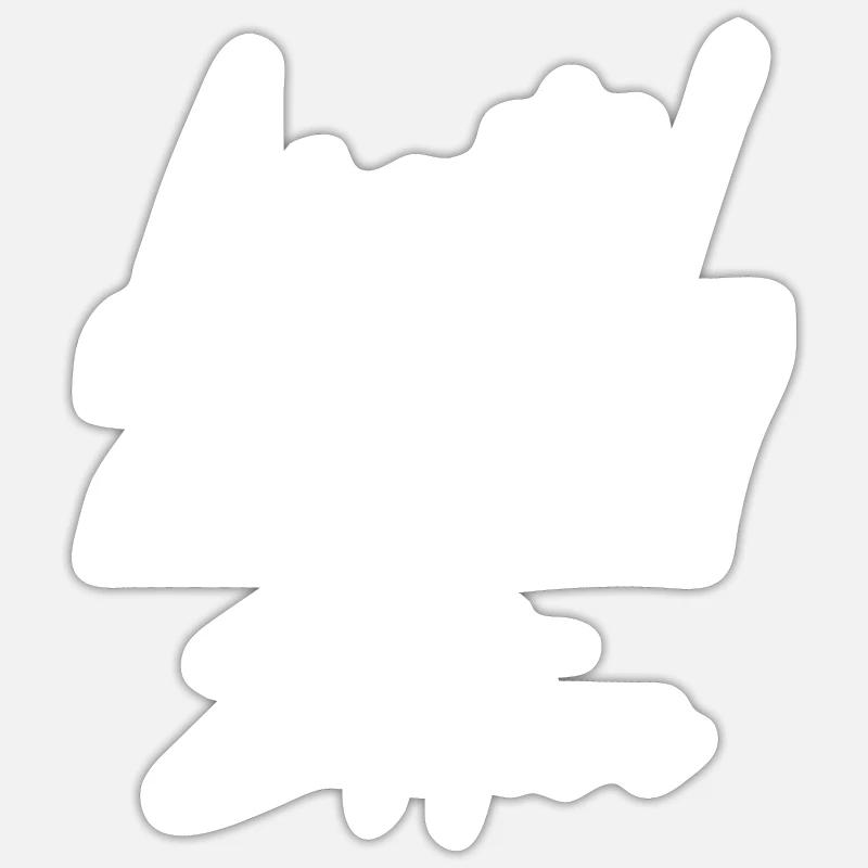 Édition limitée 2007 - Sticker taille S (10 x 10 cm) - blanc mat