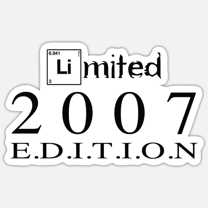 Édition limitée 2007 - Sticker taille S (10 x 10 cm) - blanc mat