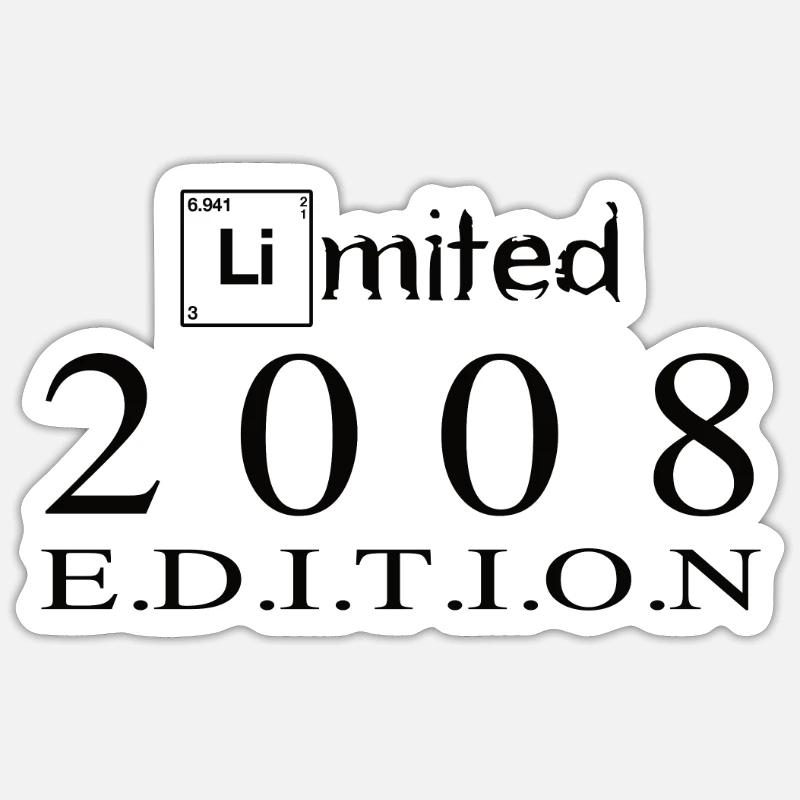 Édition limitée 2008 - Sticker taille S (10 x 10 cm) - blanc mat