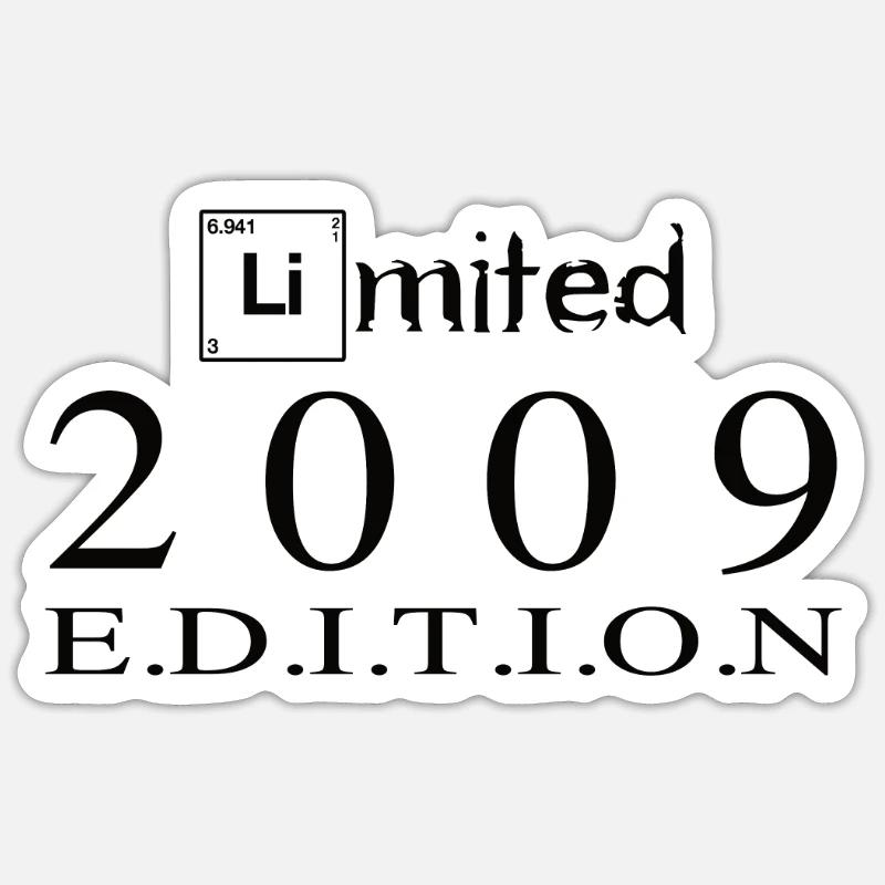 Édition limitée 2009 - Sticker taille S (10 x 10 cm) - blanc mat