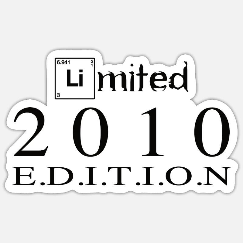 Édition limitée 2010 - Sticker taille S (10 x 10 cm) - blanc mat