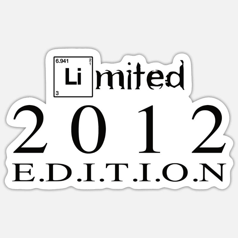 Édition Limitée 2012 - Sticker taille S (10 x 10 cm) - blanc mat