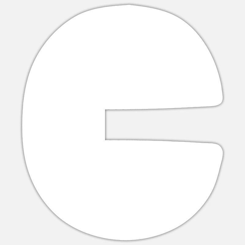 Buchstabe C Großbuchstabe Alphabet Monogramm Initialbuchstabe c Sticker Größe S (10 x 10 cm)