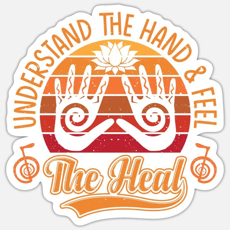 Reiki Practitioners & Reiki Master - Sticker size S (10 x 10 cm) - white matte