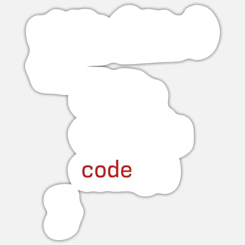 Administrateur Coding Geek Programmeur Sticker taille S (10 x 10 cm)