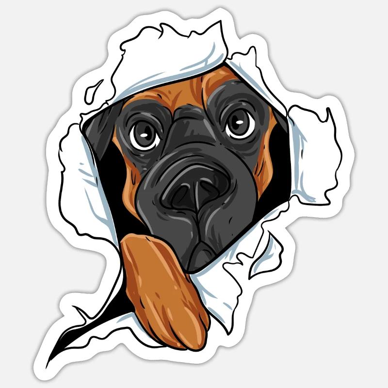 Great Dane - Sticker size S (10 x 10 cm) - white matte