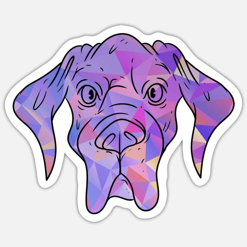 Great Dane - Sticker size S (10 x 10 cm) - white matte