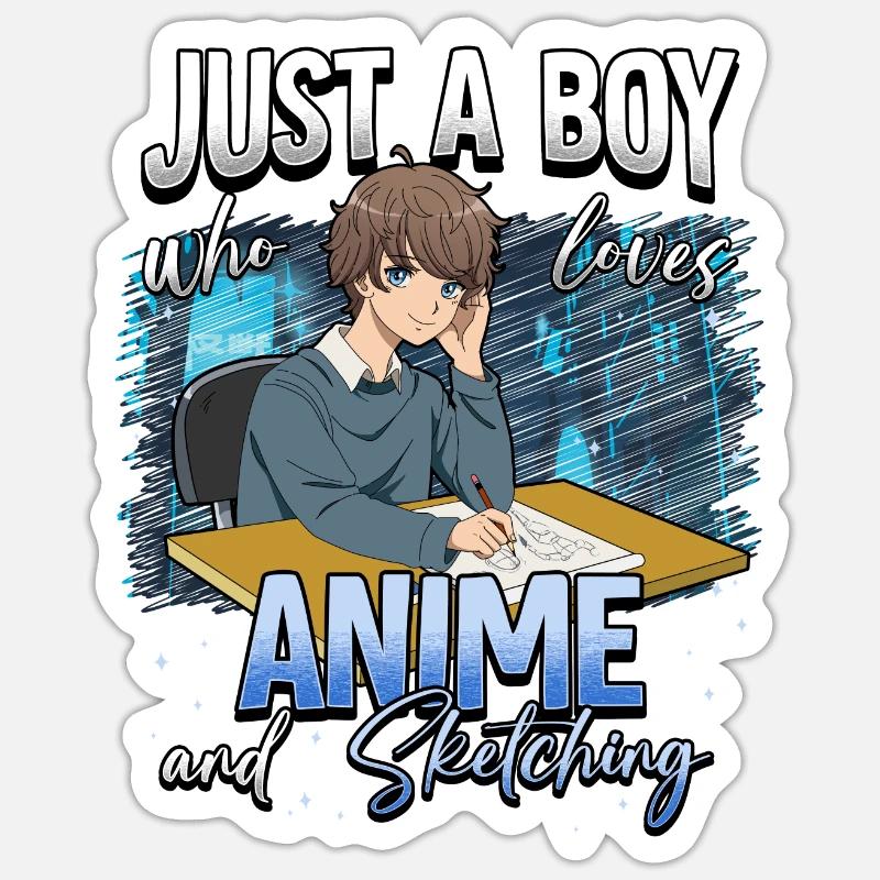 Anime Otaku Weeb Sticker size S (10 x 10 cm)