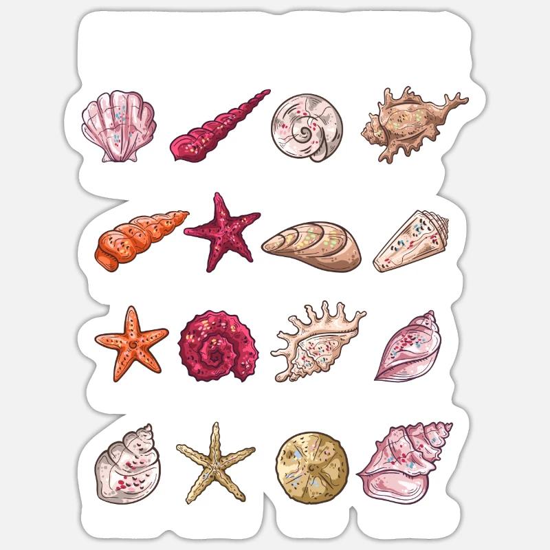 Espèces de moules - Sticker taille S (10 x 10 cm) - blanc mat