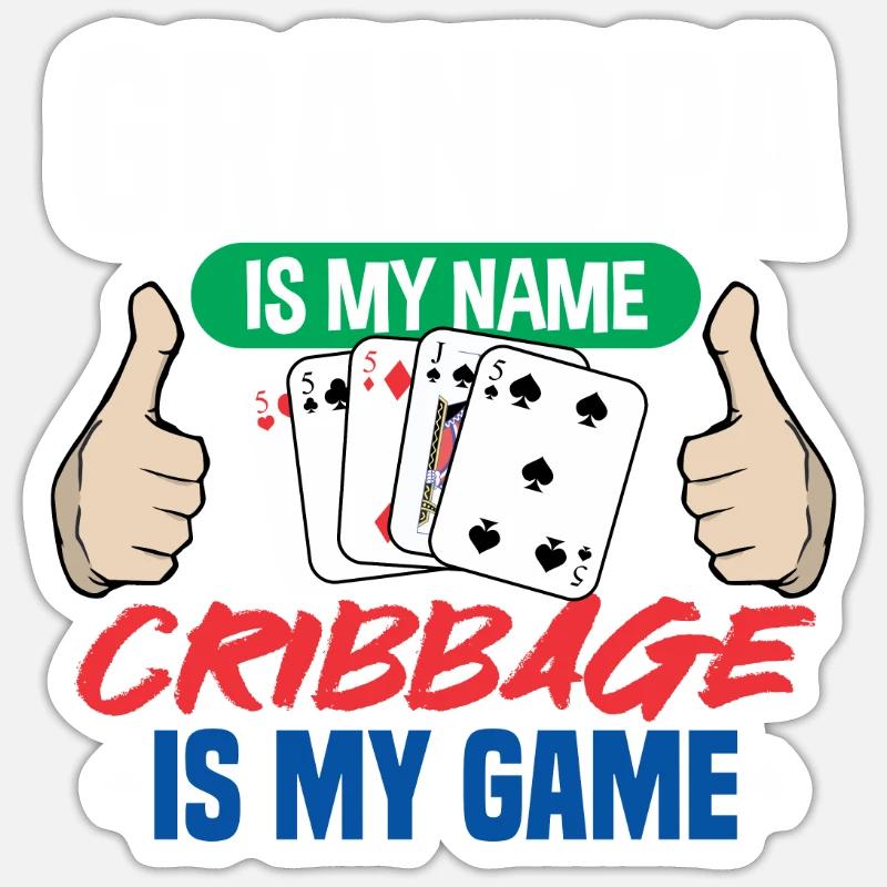 Cribbage Sticker size S (10 x 10 cm)