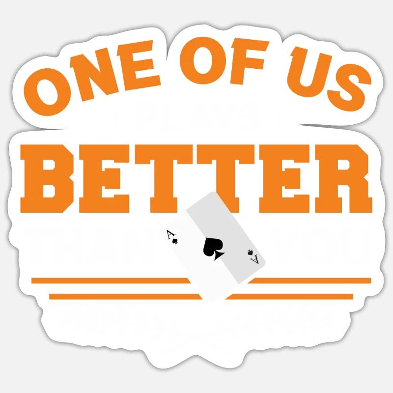 Cribbage - Sticker Größe S (10 x 10 cm) - Mattweiß