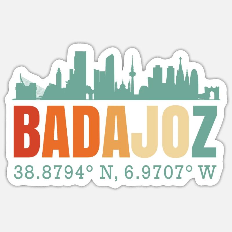 Badajoz - Sticker size S (10 x 10 cm) - white matte