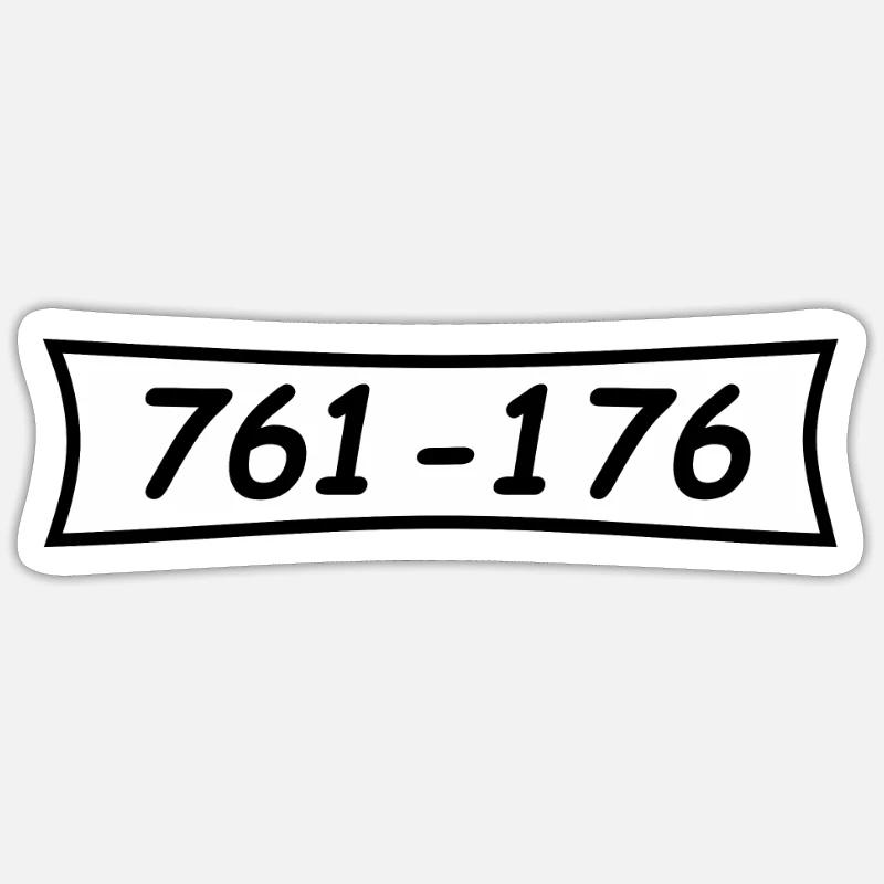 Panzerknacker Nummer 761 176 - Sticker Größe S (10 x 10 cm) - Mattweiß