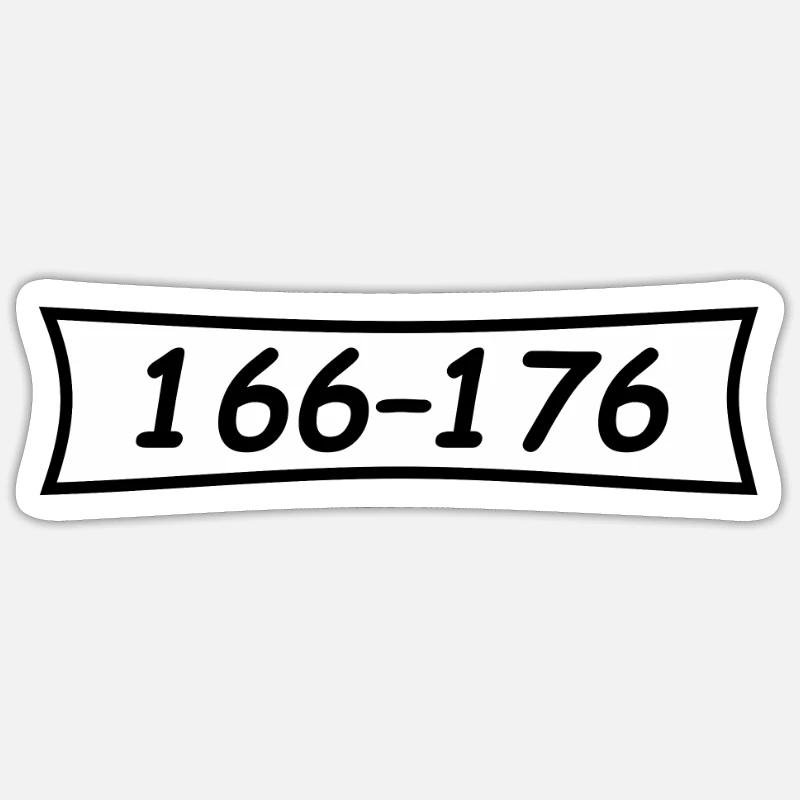 Panzerknacker Nummer 166 176 - Sticker Größe S (10 x 10 cm) - Mattweiß