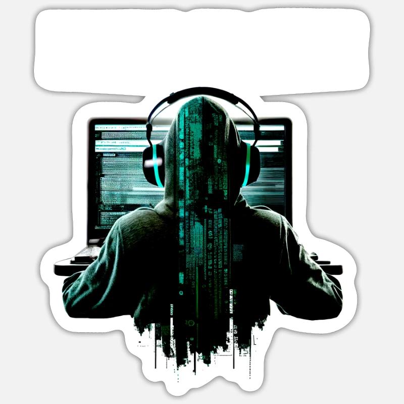 Breaking The System One Byte At A Time for Ethical Sticker Größe S (10 x 10 cm)