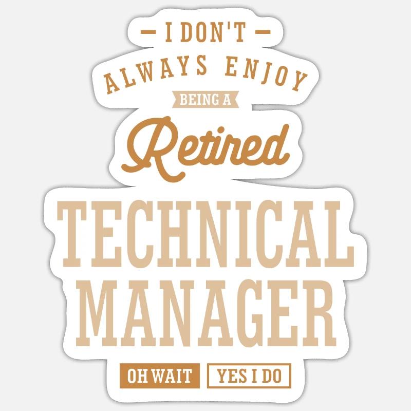 Technical Manager Sticker size S (10 x 10 cm)