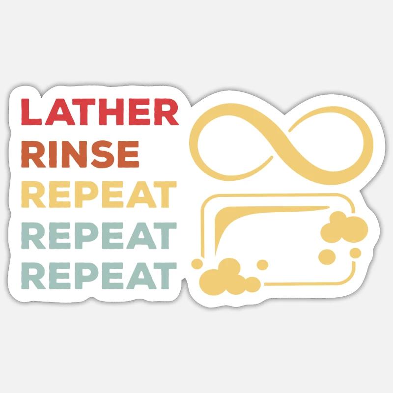 Funny soap maker design - Sticker size S (10 x 10 cm) - white matte