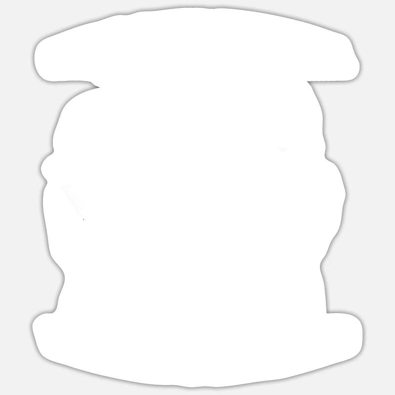 Coiffeur Coiffeur Coiffeur - Sticker taille S (10 x 10 cm) - blanc mat