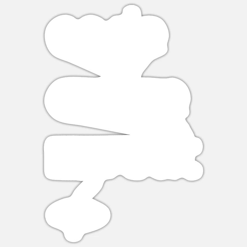 Code Kaffee Wiederholung - Sticker Größe S (10 x 10 cm) - Mattweiß
