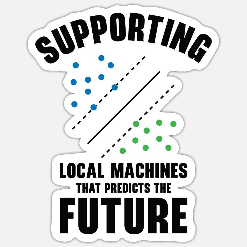 Support Vector Machines Programmierer Künstliche Sticker Größe S (10 x 10 cm)