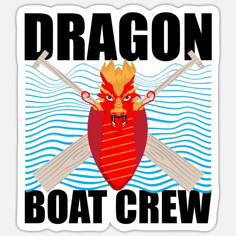 Conception de course de bateaux-dragons pour Dragon Boating Sticker taille S (10 x 10 cm)