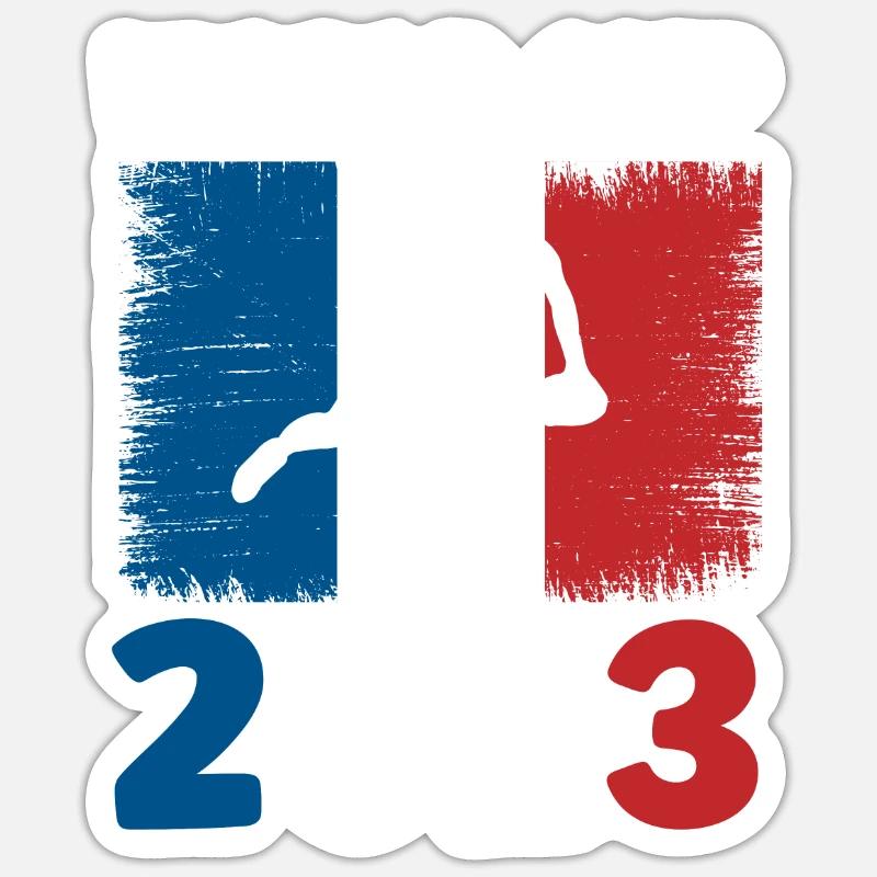 World cup 2023 - Sticker taille S (10 x 10 cm) - blanc mat